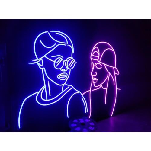 Art Neon Open Light Shop fortune Women Signal Lamp Custom Sign LED Bar Store Club Restaurant Recreation City Wall