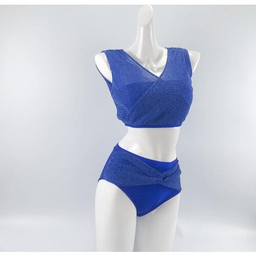 Hope&Win Womens Pole Dance Wear Holiday Set Sexy Girl Polyamide With Shiny Mesh Three Colours