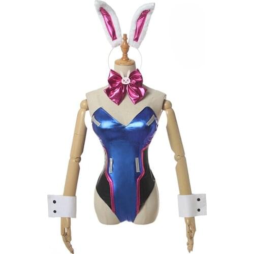 Game OW Cosplay Costumes D Va Hana Song Cosplay Costume Bunny Girl clothes rabbit girl dresses Suits Sexy Anime Comic suits sets
