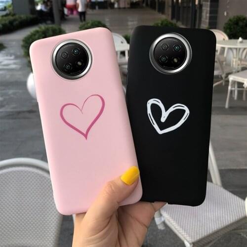 Cute Love Heart Cover For Xiaomi Redmi Note 9 5G Note 9T Case Soft Slim Fundas For Xiaomi Redmi Note 9T J22 Note9 5G Phone Cases