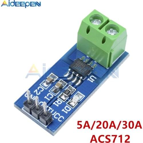 1Pcs ACS712 5A 20A 30A Hall Current Sensor Module For Arduino