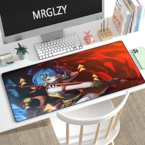 MRGLZY Drop Shipping Genshin Impact GANYU Mouse Pad Gamer XL Large Anime DeskMat Computer Gaming Peripheral Accessories MousePad