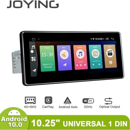 New Interface 10.25 Inch Universal Multimidia 1 Din Android 10 Car Radio Stereo Auto 4GB 64GB Head Unit Carplay Reverse Camera