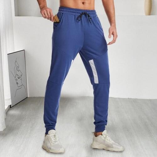 Men Sport Pants Fitness Training Running Sweatpants Male Jogging Mens Trouser With Pocket Pencil Drawstring Brush Boy Clothing