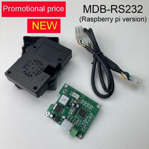 New 2020 Raspberry pi version MDB-RS232 device to convert the MDB coin and bill validator data to PC RS232 for Vending machine