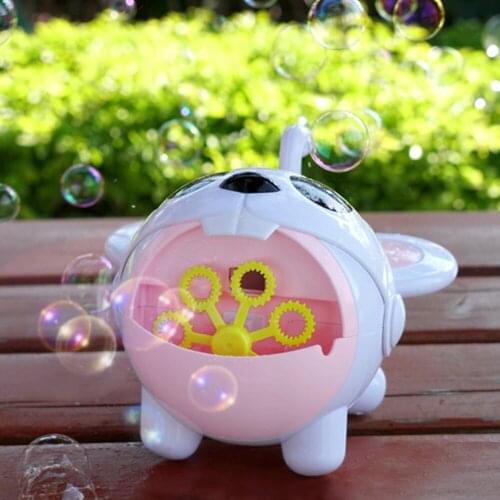 New Creative Bubble Blower Outdoor Child Toys Automatic Mouse Shaped Cartoon Machine Maker Kids Shower Water Play Toy