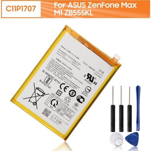 Original Replacement Phone Battery C11P1707 For ASUS ZenFone Max M1 ZB555KL Genuine Rechargeable Battery 4000mAh