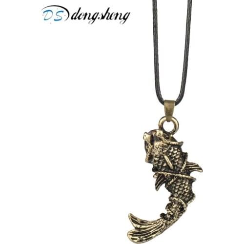 Dongsheng The Graver Robbers Chronicles Necklace Lu Tomb Hucho Taimen Fish Necklaces & PendantS for Men Women Jewelry