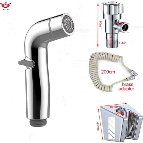 Wetips Portable Bidet Spray Toilet Jet Shower Douche Kit Hand Spray Shower Toilet Shattaf Shower Ducha Higienica Bidet Faucet
