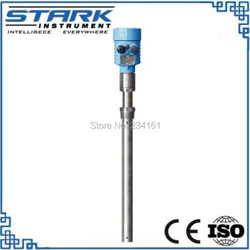 RF admittance level meter level transmitter for low dielectric coefficient liquids, strong stirring liquids