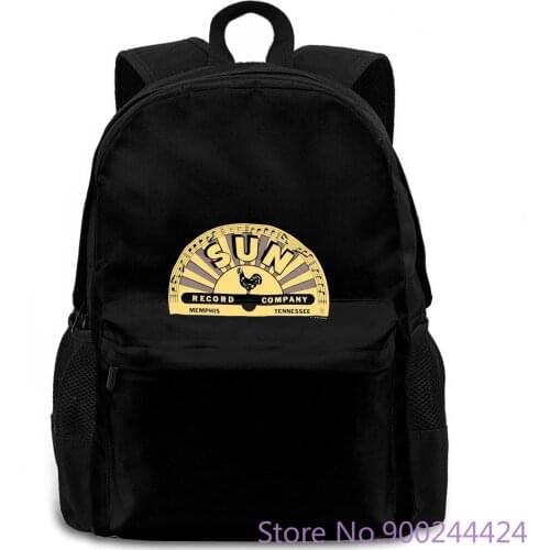 Sun Records Official Import Elvis Presley Roy Orbison Johnny Cash Fresh Design women men backpack laptop travel school