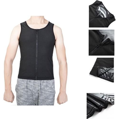 SAYFUT 3XL Men Body Shaper Weight Loss Mens Waist Training Vest Corset Compression Sweat Shaping Body Vest Fitness Waist Cincher