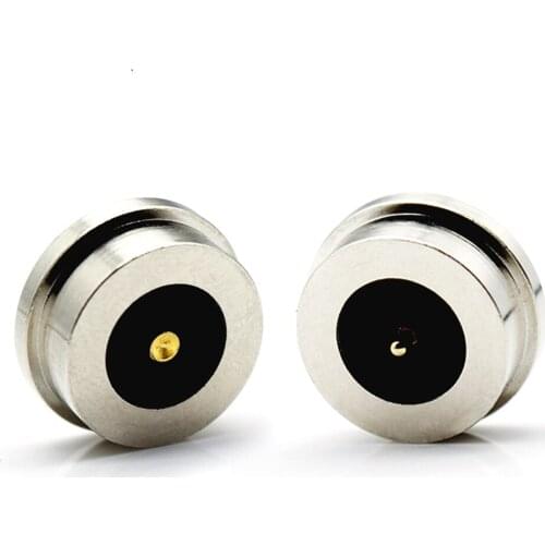 2pin high current magnet attraction spring loaded pogo pin connector 1 pogo pin 2 pole male and female probe DC power charging