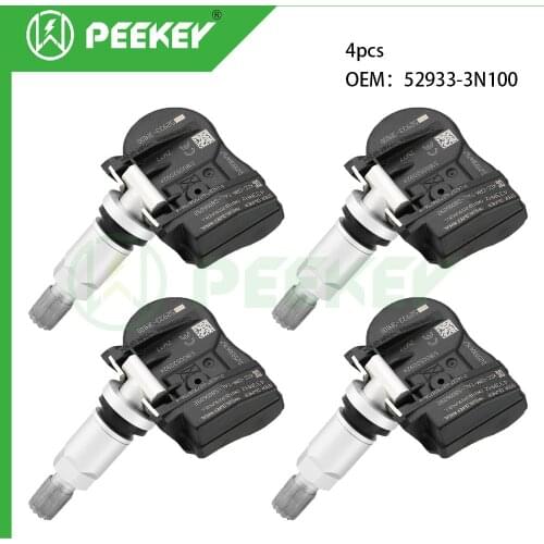 4pcs Tire Pressure Monitor System TPMS Sensor for 52933-3N100 System Tire Pressure Sensor For Hyundai For Kia Tire 529333N100