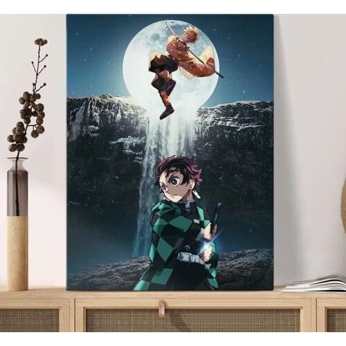 Tanjiro Zenitsu Kimetsu No Yaiba Anime Home Decor Canvas Posters Prints Decoration Art Wall Pictures Living Room Painting