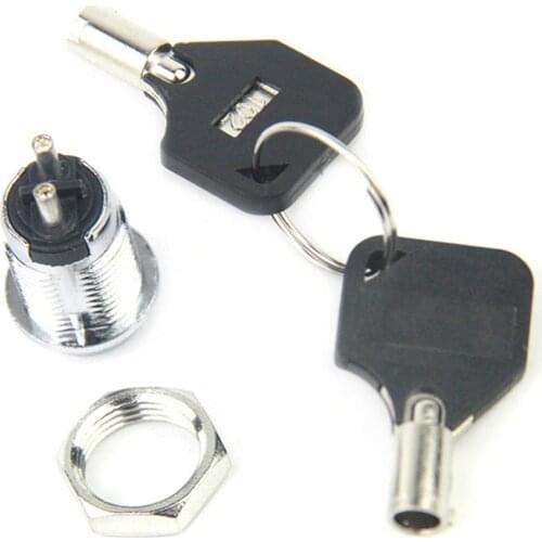 Universal Metal Key Operation Safety Switch SPST Car Accessories Applicable ON-OFF2 Gear