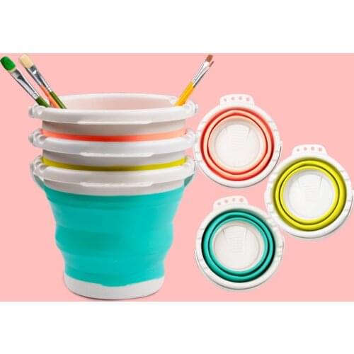 Art Brush Washing Bucket Multifunction Retractable Bucket Pen Barrel Brush Washer ，Art Supplies Brush Washing Tool