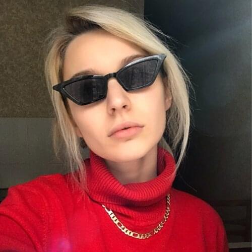 Top quality Women Small Frame Vintage Cat Eye Sunglasses UV400 Sun Shades Glasses Street Eyewear Trending Sunglasses Wholesale