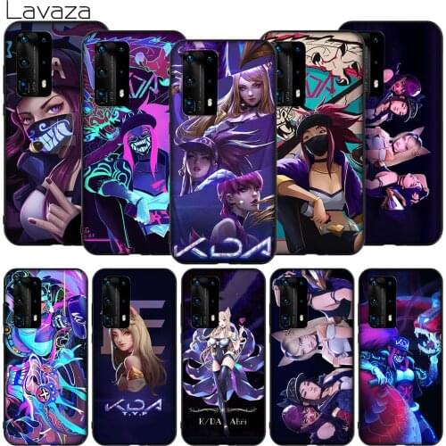 WEBBEDEPP league of legends KDA TPU soft case for Huawei P8 P9 P10 P20 P30 Y5 Y6 Y7 Y9 P smart Lite Pro Prime Mini