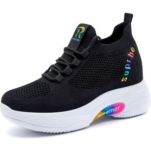 Woman Sneakers Breathable Light Womens Footwear 2021 Vulcanized Shoes Lace Up Comfort Flats Walking Shoes Casual Female