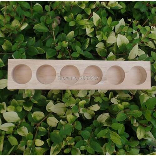 30pcs NATURAL WOOD Aromatherapy Essential Oil Display Storage Organizer Rack Stand Holder for 6pcs 15ml Bottles