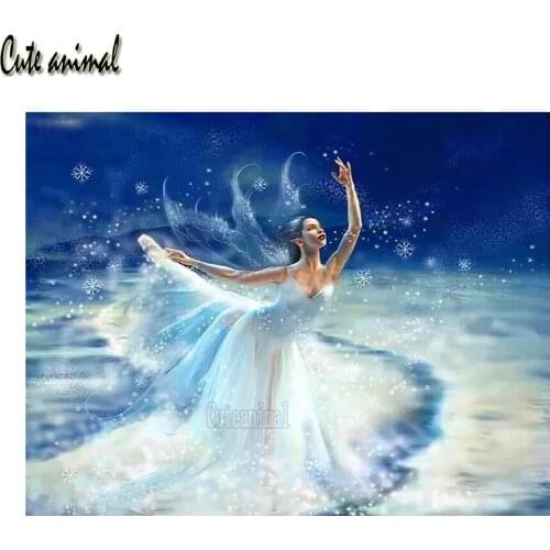 5D Diamond Painting Diamond Mosaic Ballet Girl Elf DIY Full Square Drill Set Diamond Embroidery Pictures Of Rhinestone Decor New