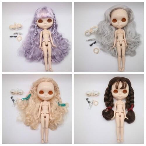 Doll accessories hair scalp and eye mech for DIY customization Nude blyth doll
