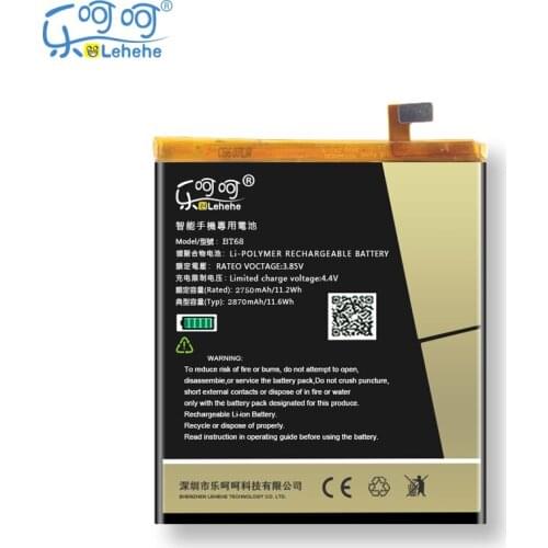 LEHEHE Battery BT68 BT15 2870mAh Compatible for Meizu M3S Mini High Quality Batteries Replacement with Tool Gifts