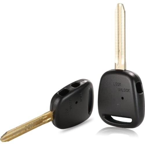 Bilchave 10pcs 1/2 Button Remote Car Key Shell Fob For TOYOTA Carina Estima Harrier Previa Corolla Celica With TOY43 Uncut Blade