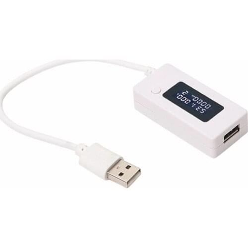 By dhl or ems 20pcs Digital Display USB Tester Current Voltage Charger Capacity Doctor power bank Battery meter Detector