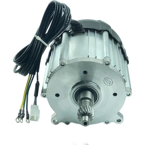 DC48V60V72V550W800W1000W1200W1500W 16-tooth 5-hole brushless motor, electric tricycle differential motor, Hall sensormulti-speed