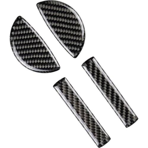 For Mini Cooper F54 F55 F56 JCW F57 Carbon Fiber Door Handle Cover Trim Decorative Frame Stickers Fit Accessories