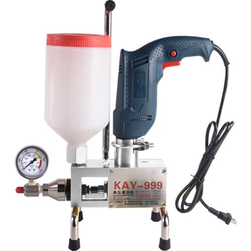 Epoxy Injection Pump Epoxy / Polyurethane Foam Grouting Machine Steel Hose Concrete Repair Crack 999 High Quality 810/910/1300W