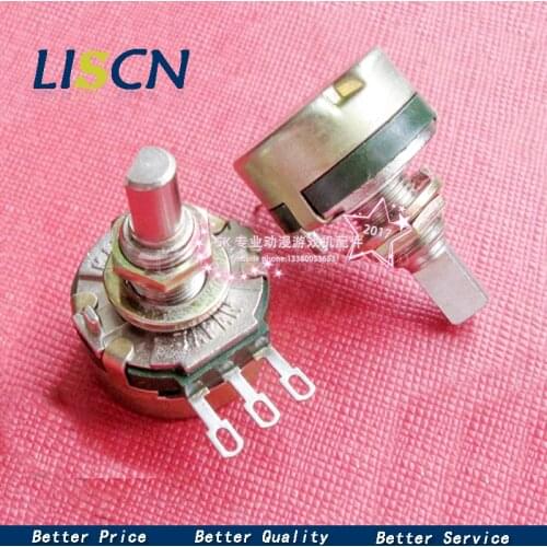 1PCS E5K wear-resisting potentiometer 1K 5K 10K 50K game machine special potentiometer half handle 20MM E50K E10K Potentiometer