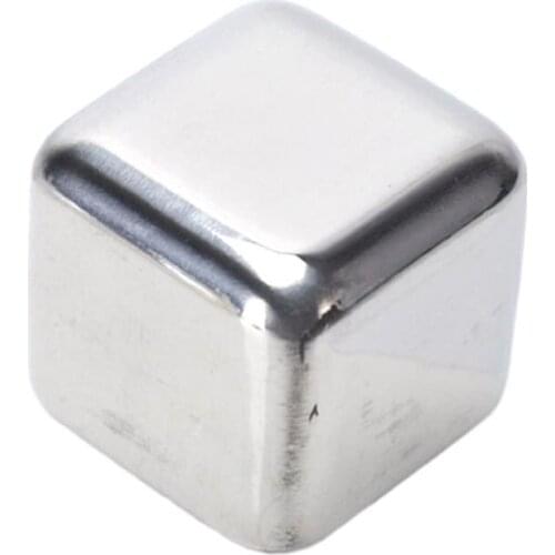 Stone Ice Cubes Stainless Steel Ice Cubes Reusable Chilling Frozen Rocks For Whiskey Wine Beverage Juice