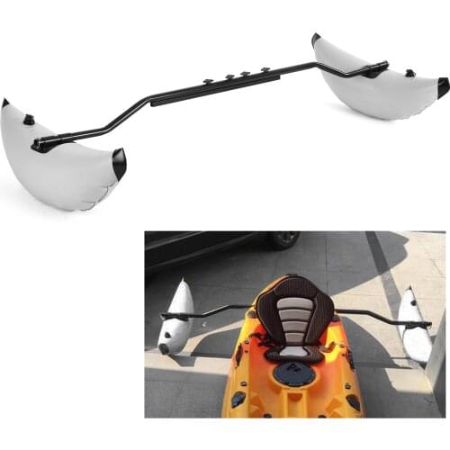 Kayak PVC Inflatable Outrigger Float with Sidekick Arms Rod Kayak Boat Fishing Standing Float Stabilizer System Kit