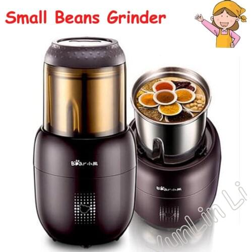 Small Multifunction Grain Mill Machine Electric Portable Stainless Steel Food Mill Nuts Spice Coffee Bean Grinder FSJ-A03D1