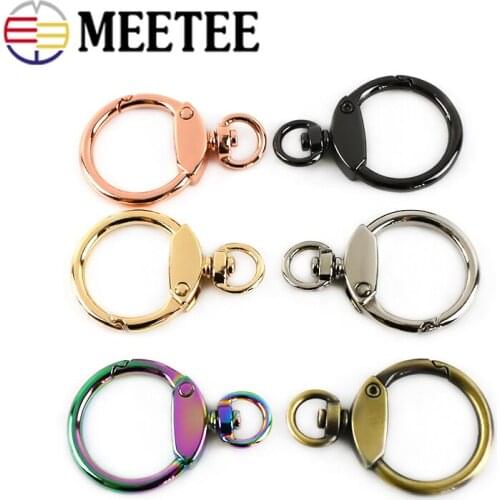 10/20pcs 23mm Metal Hook Keychain Buckles Spring Key O Ring Buckle DIY Bag Decoration Hanging Jewelry Crafts Accessories BF029