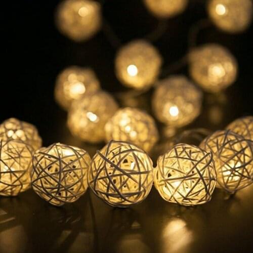 Outdoor Solar 20led Sepak Takraw Light String Solar Power Waterproof Festival Garden Decorative Landscape Solar Light