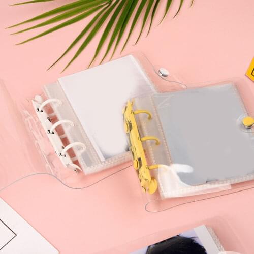 New Glitter Bling Photocard Holder PVC Transparent Instax Mini Album Photo Albums 4 Inch Kpop Card Binder DIY Album For Slides