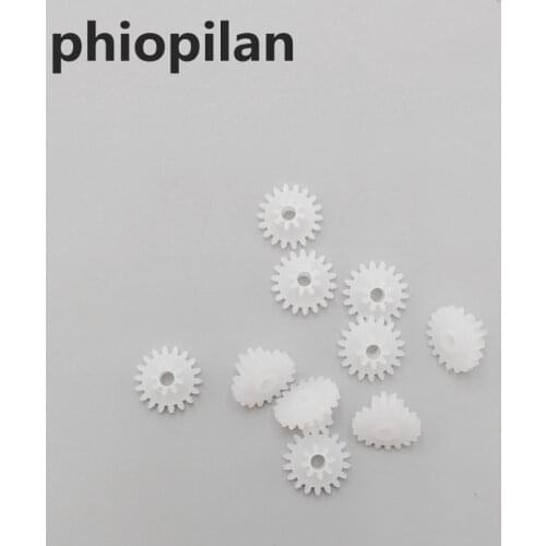 PHIOPILAN 0.5 modulus 18T/8T 1808-2B plastic double gear Aperture 2.05mm Gearbox motor gear double deck reduction gear