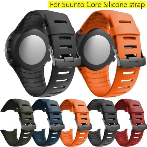 Bracelet outdoors Sports Silicone watch strap For Suunto Core watch Band Smart watch Replacement Strap Wristband Accessories