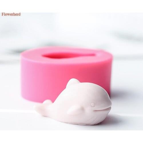 3d Cartoon Little Whale Silicone Mold Handmade Silicone Soap Mold Soap Making Supplies Cake Decorating Tools Chocolate Mold