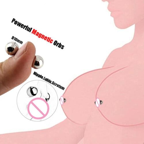 Ultra Powerful Magnetic Orbs BDSM Bondage Erotic Adult Games Sex Toys For Women Man Couples Nipple Clamps Orbs Vagina Clitoris