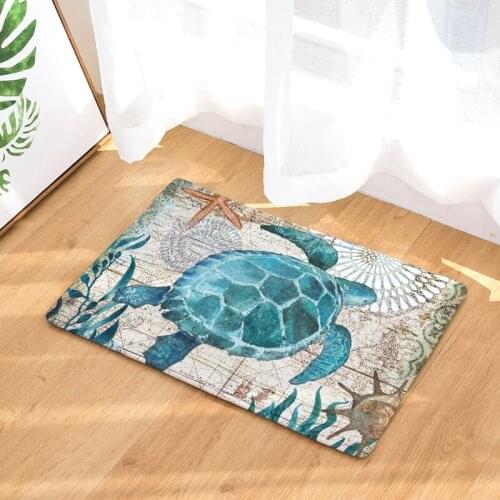 Animal Waterproof Anti-Slip Floor Mat Ocean Sea Octopus Carpets Bedroom Rugs Decorative Stair Mats Home Decor Crafts 40