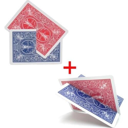 Sclitaire Crossing Magic Tricks Stage Close Up Magia Card Crossing Magie Playing Cards Poker Magica Menalism Gimmick Props