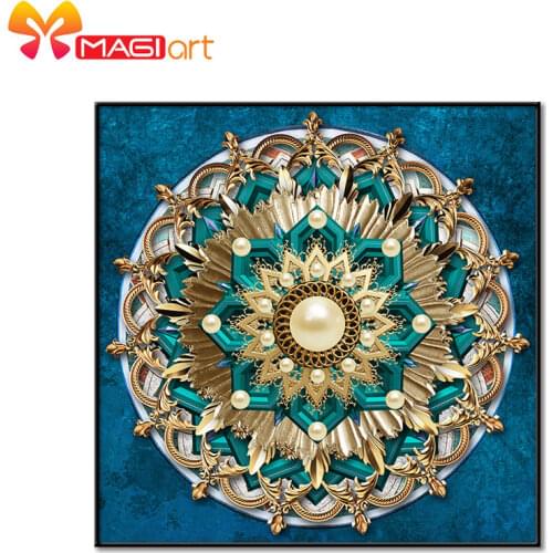 Cross stitch kits Embroidery needlework sets 11CT water soluble canvas patterns 14CT Floral style Glory-NCMF212