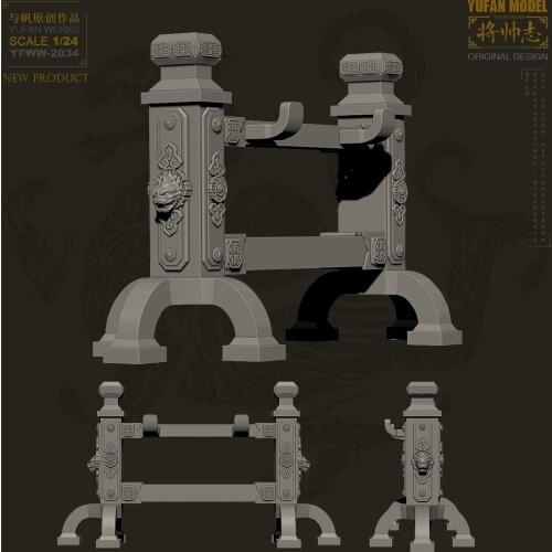 YUFAN Model 1/24 Resin Kits Accessories Weapons Resin Soldiers self-assembled YFWW-2034