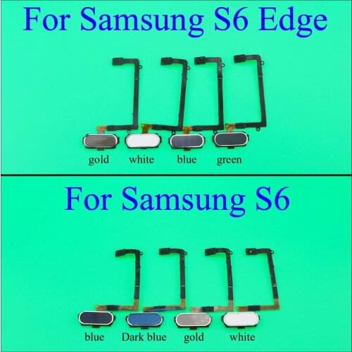 YuXi Fingerprint scanner Sensor Home Return Key Menu Button Flex for Samsung Galaxy S6 G920 S6 G925