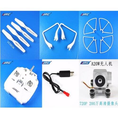 JJRC A20 H68 A8 D68 RC Drone Quadcopter spare parts motor blade USB charger camera Landing gear Protection frame control